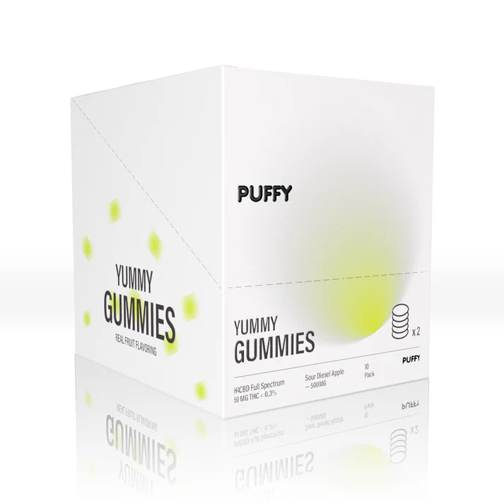 THC Gummies Sour Diesel Pomme 50mg Box