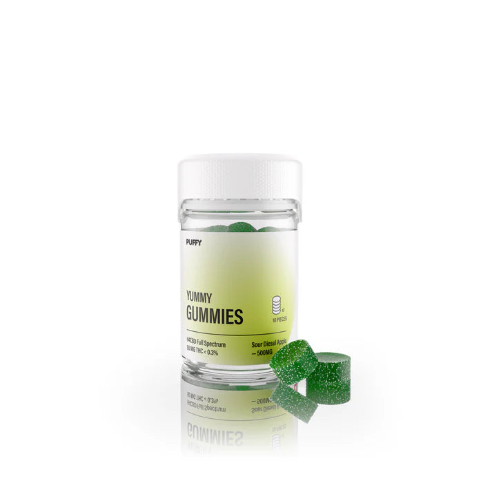 THC Gummies Sour Diesel Pomme 50mg